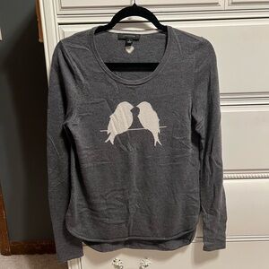 Ann Taylor lightweight bird design sweater